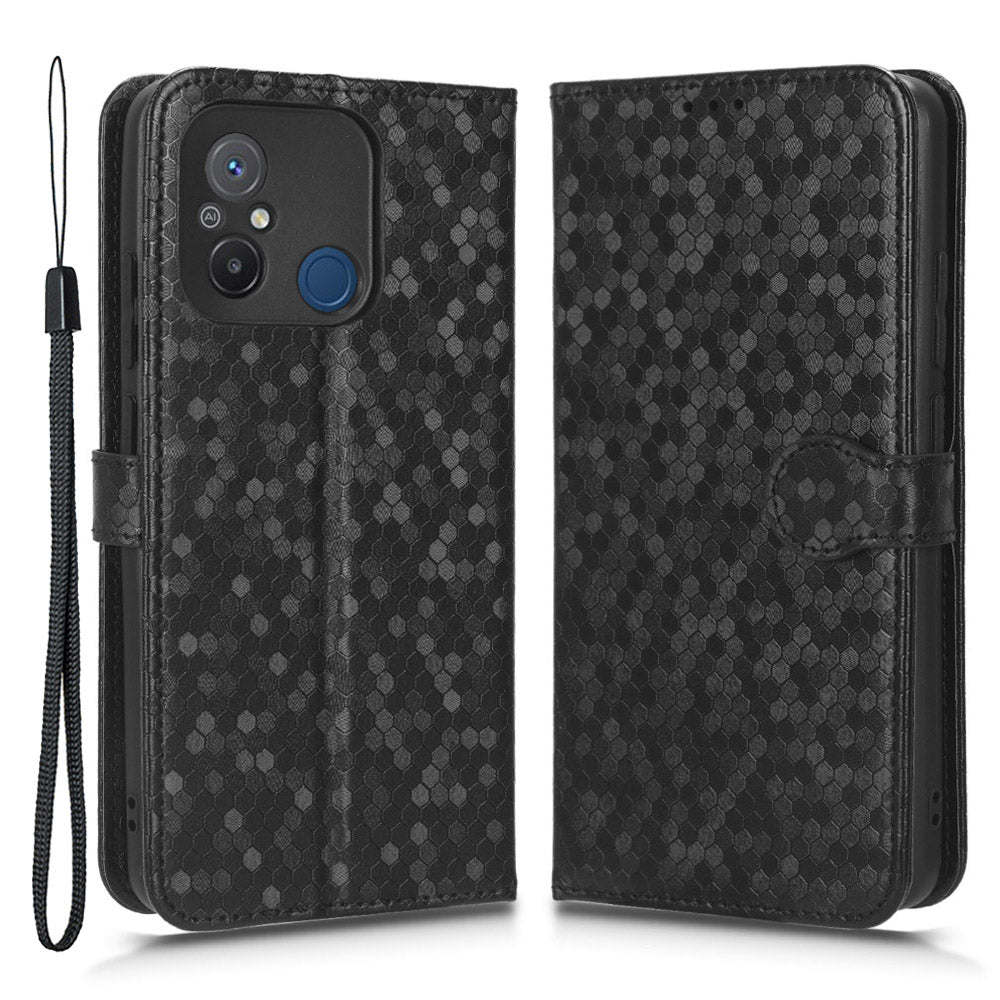 Anti-shock Leather Phone Cover For Xiaomi Redmi 12C 4G 11A 4G Dot Pattern Imprinted Anti-scratch Phone Case Wallet Stand Anti-shock Leather Phone Cover For Xiaomi Redmi 12C 4G 11A 4G Dot Pattern Imprinted Anti-scratch Phone Case Wallet Stand
